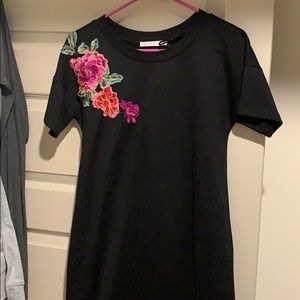 Black Embroidered Dress